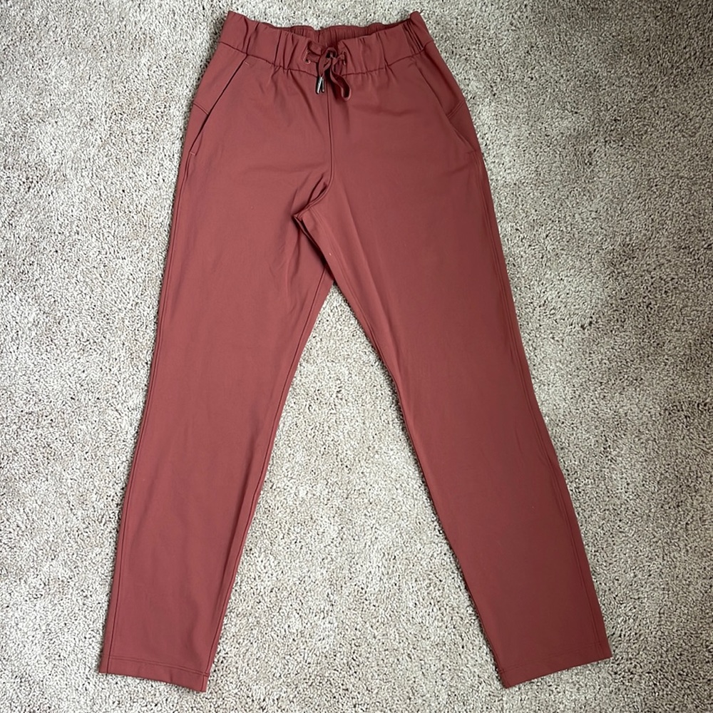 lululemon rust color pants